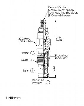 PP11A30BL<br>Reducing/Relieving Valve <br>(Replaces Sun PPDB-LBN)