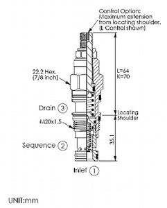 SP11A30CL<br>Sequence Valve <br>(Replaces Sun RSDC-LCN)